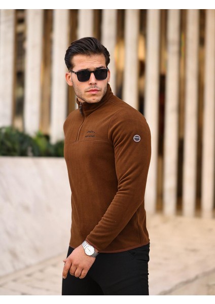 Yarım Fermuar Erkek Polar Kışlık Polar Anti-Pilling fiyatları