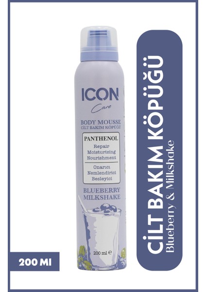 Icon Cilt Bakım Köpüğü Blueberry & Mılkshake