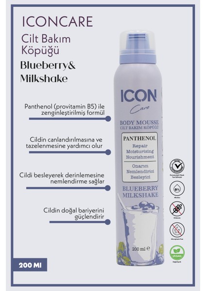 Icon Cilt Bakım Köpüğü Blueberry & Mılkshake fiyatları