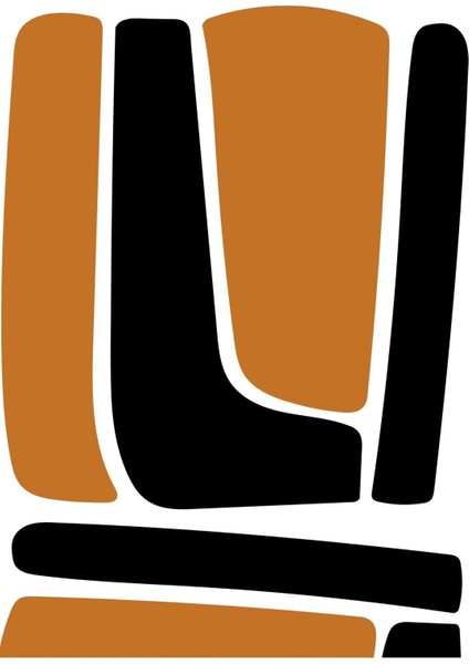 Turuncu-Siyah-Krem Soyut Şekil Kombin |Çerçeveli Cam Tablo 2li Dikey fiyatları