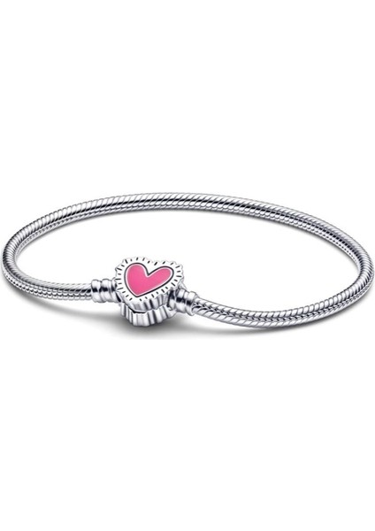 Keith Haring™ x Moments Radiant Heart Zincir Bileklik 925 Ayar Gumus