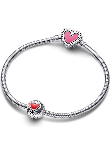 Keith Haring™ x Moments Radiant Heart Zincir Bileklik 925 Ayar Gumus fiyatları