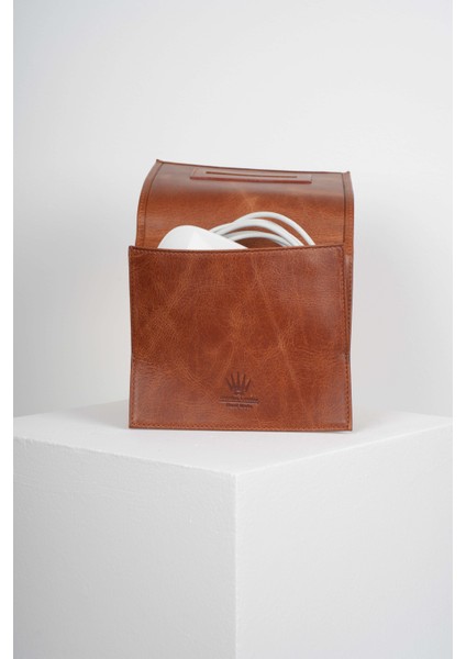 TechGear Taba Hakiki Deri Organizer - Mouse, Şarj Aleti ve Kablo Düzenleyici