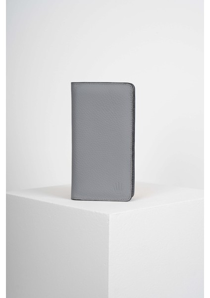 ELEGANT GRİ HAKİKİ DERİ TELEFON CÜZDANI modelleri