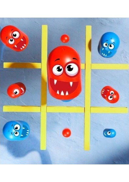 Eğitici Montessori Oyuncaklar - Zıp Zıp Kafalar Zeka ve Strateji Oyunu - Eğitici Oyuncak