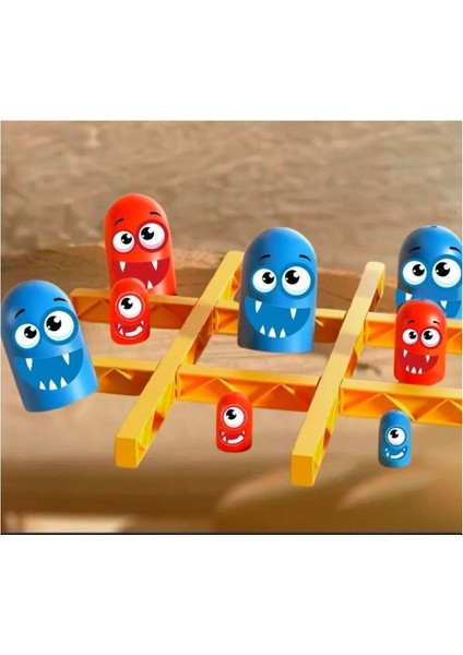 Eğitici Montessori Oyuncaklar - Zıp Zıp Kafalar Zeka ve Strateji Oyunu - Eğitici Oyuncak