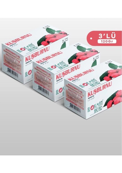 Kuşburnu Çay 20 Adet Poşet Çay 40 gr x 3 Adet