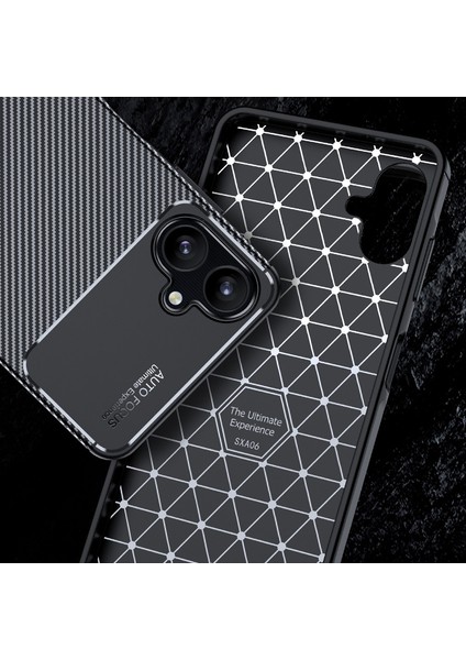 Samsung Galaxy A06 Uyumlu Kılıf Karbon Tasarım Kamera Korumalı Silikon Telefon Kılıfı Kapak fırsatları