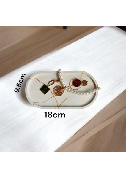 3 Lü Set Organizer Tabak Dekoratif Vazo Lotus Çiçeği Mumluk & Dekor Süs Eşyaları & Hediyelik Eşya fırsatları