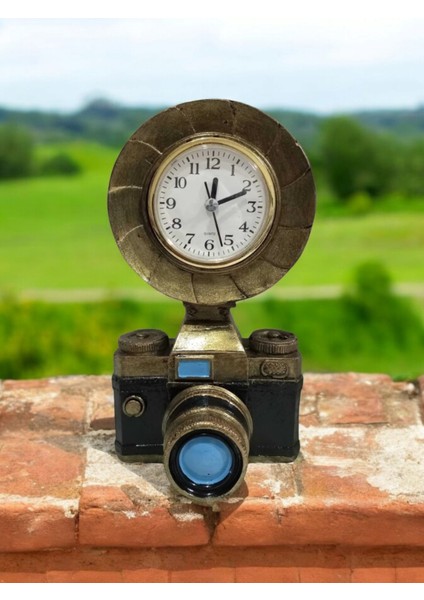 Dekoratif Retro Fotoğraf Makinesi Saat