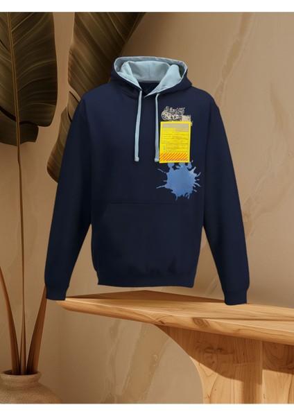 Unısex Baskılı Kapşonlu Sweatshırt