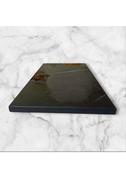 36 x 18 cm Porselen Neolith Metal Ayaklı Sunumluk