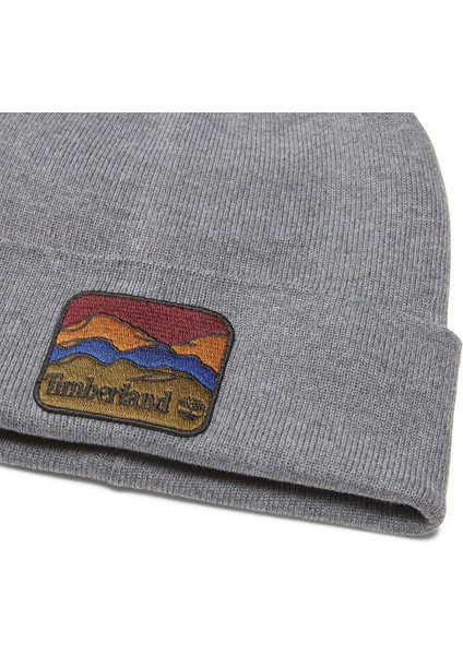 Tımblerland Beanie With Mountain Patch TB0A2PNJ0101