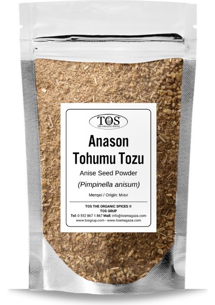 TOS The Organic Spices Anason Tohumu Tozu 50 gr