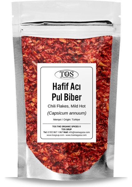 TOS The Organic Spices Hafif Acı Pul Biber 1 kg