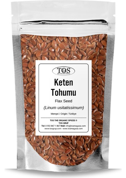 TOS The Organic Spices Keten Tohumu 100 gr