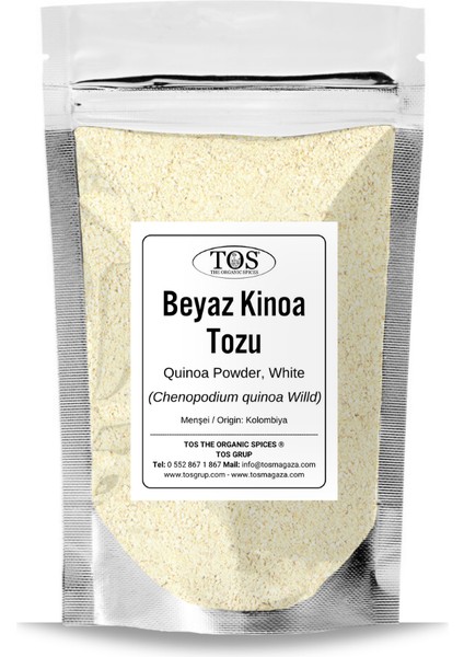 TOS The Organic Spices Beyaz Kinoa Tozu 1 kg