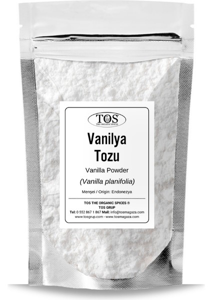 TOS The Organic Spices Vanilya Tozu 100 gr