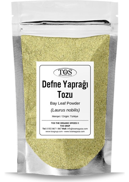 Defne Yaprağı Tozu 250 gr (1. Kalite) Laurus Nobilis / Bay Leaf Powder