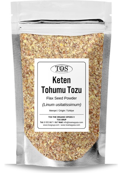 TOS The Organic Spices Keten Tohumu Tozu 1 kg