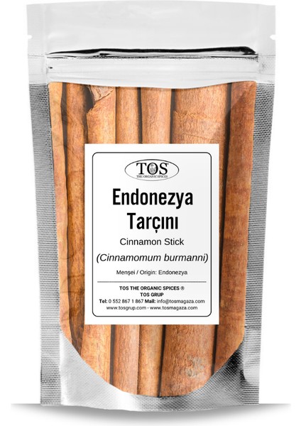 TOS The Organic Spices Endonezya Tarçını 1 kg