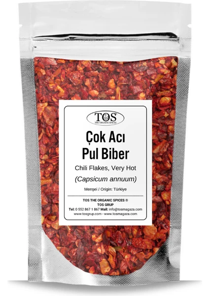 TOS The Organic Spices Çok Acı Pul Biber 100 gr