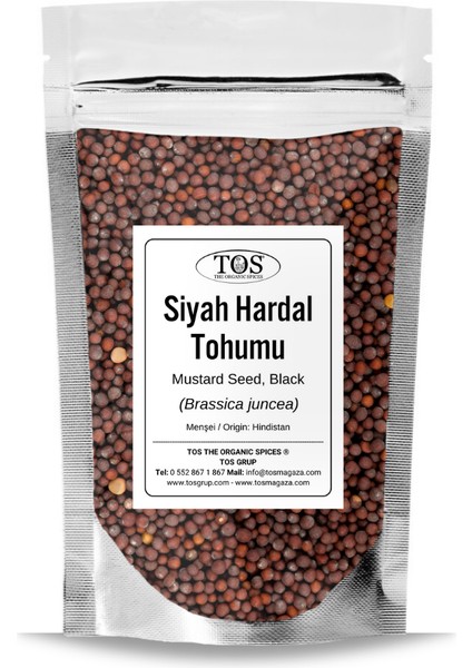 TOS The Organic Spices Siyah Hardal Tohumu 500 gr