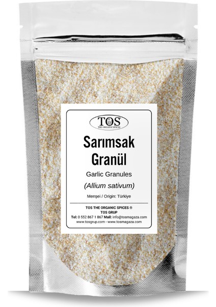 TOS The Organic Spices Sarımsak Granül 50 gr