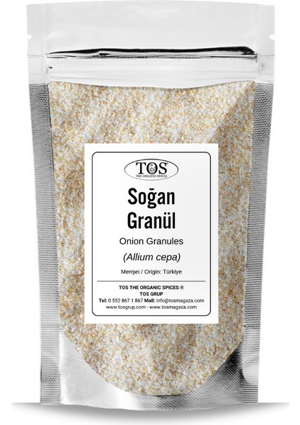 TOS The Organic Spices Soğan Granül 250 gr