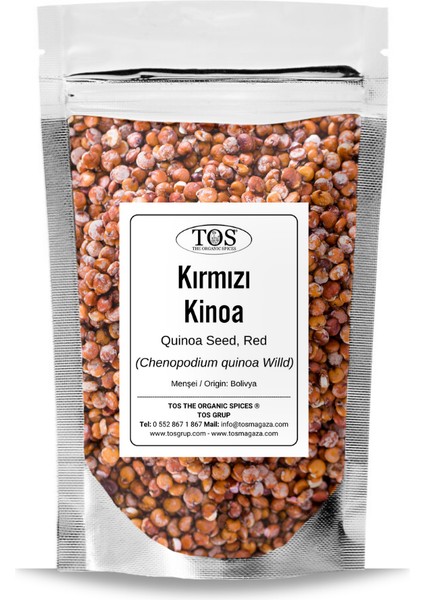 TOS The Organic Spices Kırmızı Kinoa 50 gr