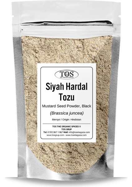 TOS The Organic Spices Siyah Hardal Tozu 250 gr