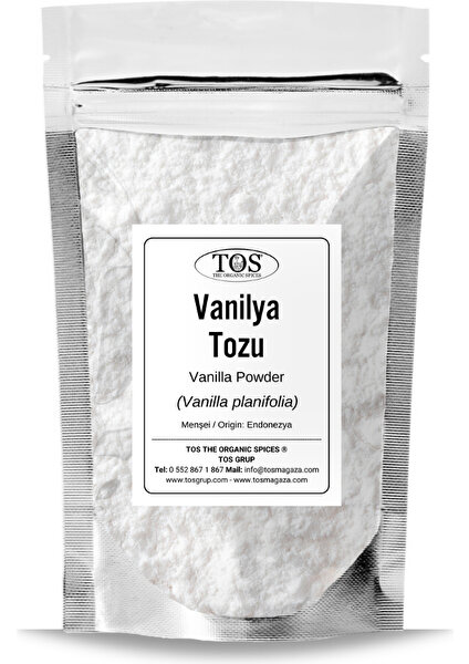 TOS The Organic Spices Vanilya Tozu 250 gr