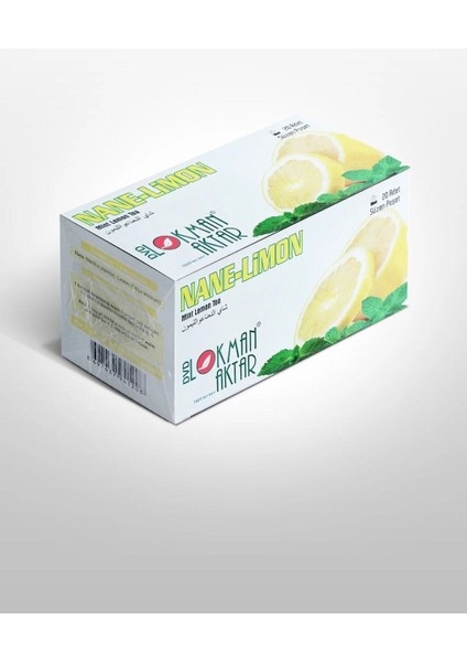Nane Limon Çay 20 Adet Bardak Poşet Çay 40 gr x 3 Adet