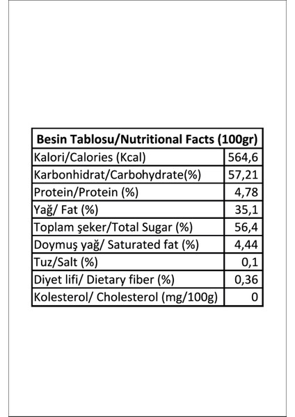 Beyaz Fındık Ezmesi Pralin 1 kg