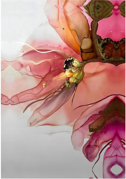 Soyut Şekiller Mor-Pembe-Gold 2|Çerçeveli Cam Tablo 2li Dikey modelleri