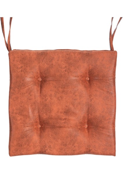 Sandalye Minderi Su Itici Güneşe Dayanaklı Düğmeli Bahçe-Balkon Minder 50x50x8cm 4 Adet