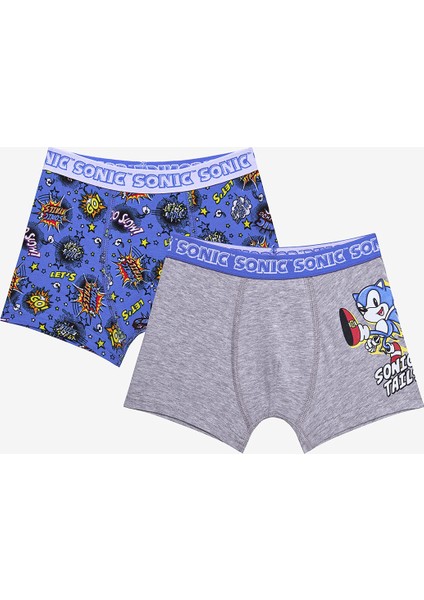 Erkek Çocuk Sonic 2li Çok Renkli Boxer