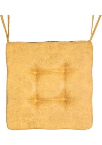 Sandalye Minderi Su Itici Güneşe Dayanaklı Düğmeli Bahçe-Balkon Minder 50x50x8cm 4 Adet