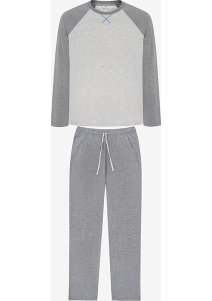 Gray Pantolon Pijama Takımı