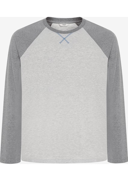Gray Pantolon Pijama Takımı