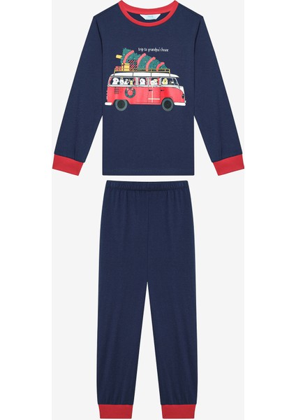 Erkek Çocuk New Year Road 2li Çok Renkli Pijama Takımı indirimleri