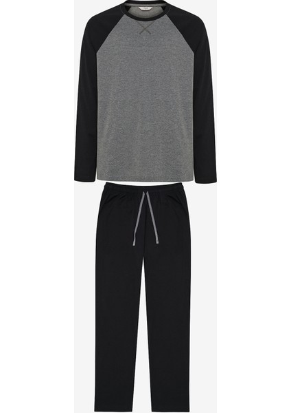 Dark Siyah Pantolon Pijama Takımı
