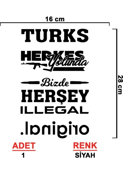 Arka Cam Sticker Seti Model 9 - Oto Sticker - Araç Sticker - Araba Sticker