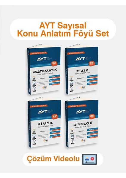 Ayt Sayısal Konu Anlatım Föyü Set (Video Çözümlü) 2024-2025