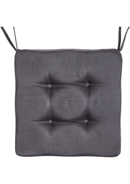 Sandalye Minderi Su Itici Güneşe Dayanaklı Düğmeli Bahçe-Balkon Minder 50x50x8cm 4 Adet