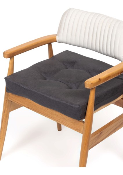 Sandalye Minderi Su Itici Güneşe Dayanaklı Düğmeli Bahçe-Balkon Minder 50x50x8cm 4 Adet