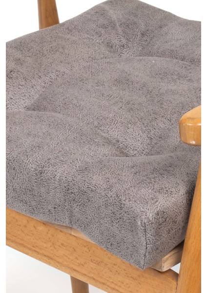Sandalye Minderi Su Itici Güneşe Dayanaklı Düğmeli Bahçe-Balkon Minder 50x50x8cm 4 Adet