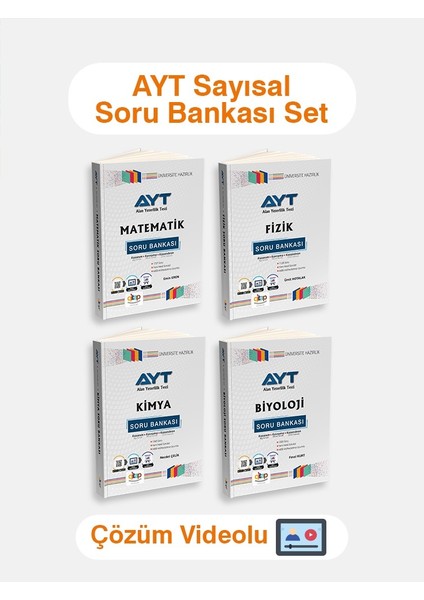 Ayt Sayısal Soru Bankası Set (Video Çözümlü) 2024-2025