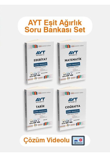 Ayt Eşit Ağırlık Soru Bankası Set (Video Çözümlü) 2024-2025