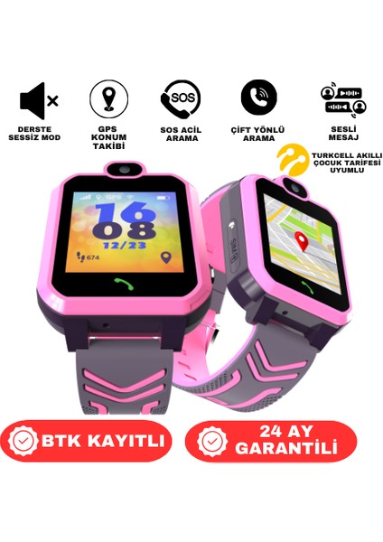 INO20 Akıllı Çocuk Saati Sim Kartlı ve Gps Konum Özellikli (Btk Kayıtlı-Yerli Üretim)